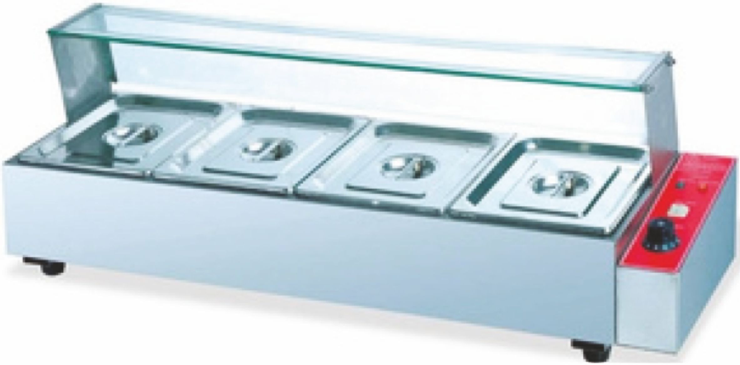 4 Pan W/Glass & Valve